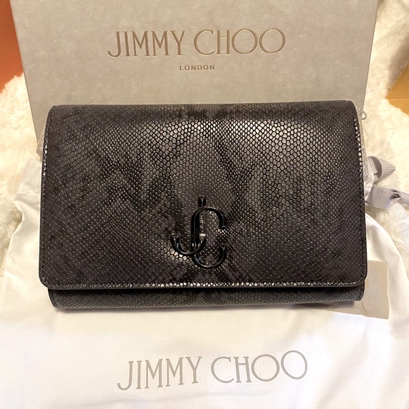 Brand New Jimmy Choo Clutch/ Mini Purse with chain - Picture 1 of 7
